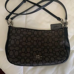 Coach small black handbag.
